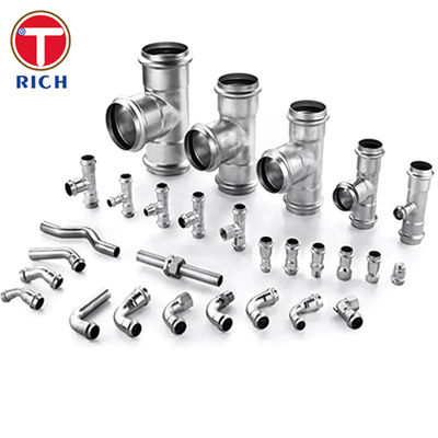 304 Stainless Steel Equal Tee CNC Machining Compression Pipe Fittings